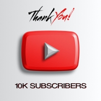 YouTube Thank you poster Template | PosterMyWall