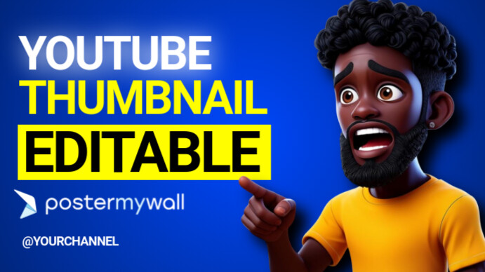 YouTube Thumbnail, Clickbait Thumbnail,  Emotional Design, Viral Video Thumbnail, Social Media Post, template