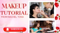 YouTube thumbnail about makeup tutorial template