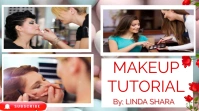 YouTube thumbnail about makeup tutorial template