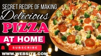 YouTube thumbnail about making pizza template