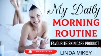 YouTube thumbnail about skin care design template