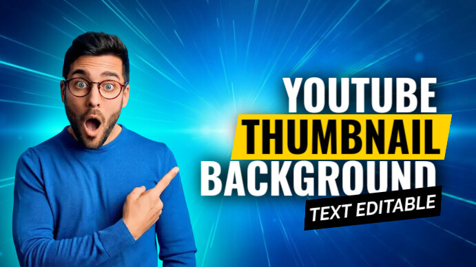 Youtube thumbnail background Digital Display (16:9) template