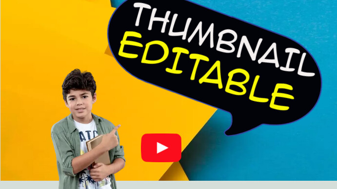 YouTube thumbnail background template