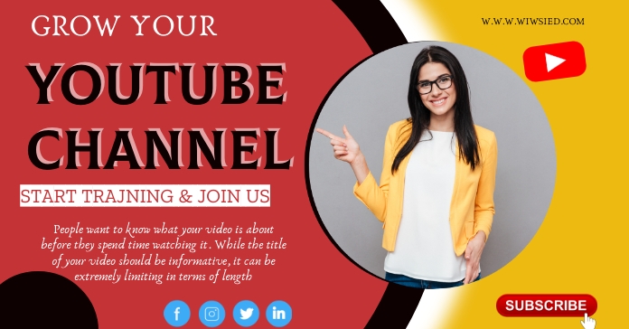Youtube thumbnail channel photo cover (1) Facebook Ad template