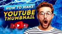 YouTube thumbnail design background template