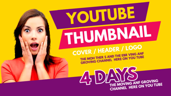 youtube thumbnail Presentation (16:9) template