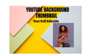 YouTube thumbnail template