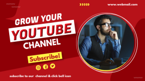 Vermelho YouTube thumbnail YouTube Thumbnail Template