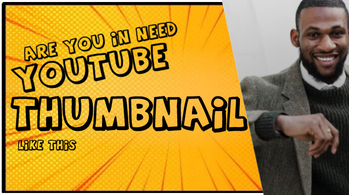 YouTube thumbnail template