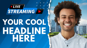 YouTube Thumbnail Coverfoto til YouTube-kanal template