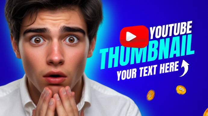 Youtube thumbnail editable template