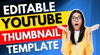 YouTube Thumbnail Editable template