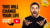 Youtube thumbnail Exaggerated Facial Expressions Tampilan Digital (16:9) template