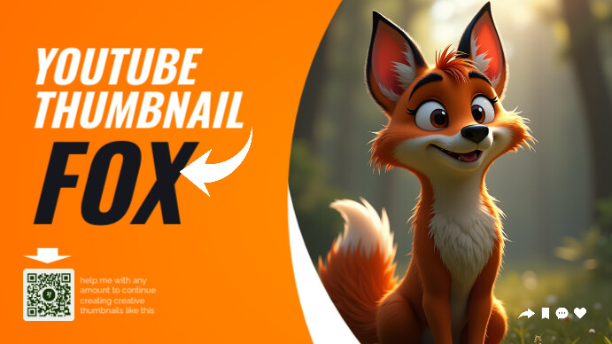 youtube thumbnail fox Template | PosterMyWall