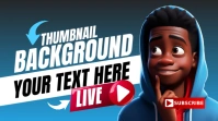 youtube thumbnail happy black boy excited template