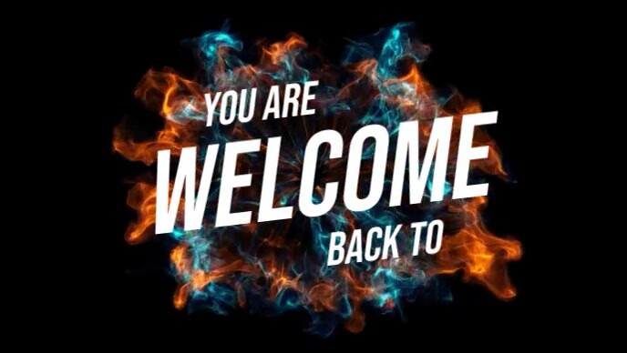 YouTube Thumbnail intro | You are welcome back to my channel template
