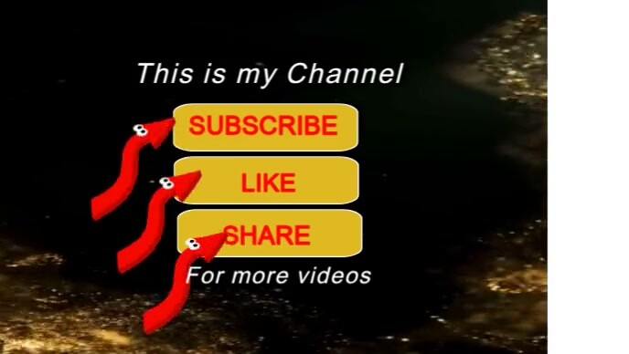 YouTube thumbnail subscribe intro and outro video Design template