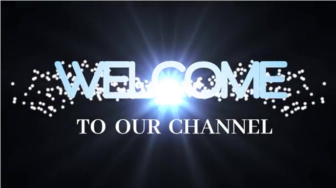 YouTube welcome video Digitale Vertoning (16:9) template