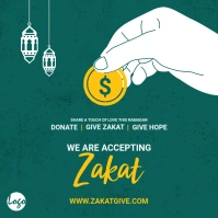 Zakat collection post Message Instagram template