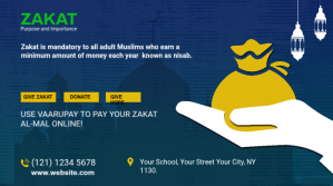 Zakat collection twitter post template