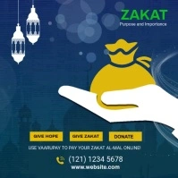 Zakat collection video post Instagram 帖子 template