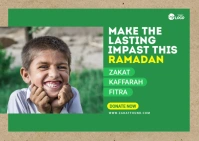Zakat Donation Template Postcard