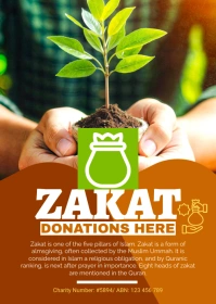 Zakat Flyer A6 template