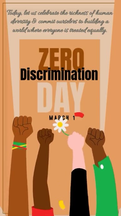 Zero Discrimination Day Instagram Reel template