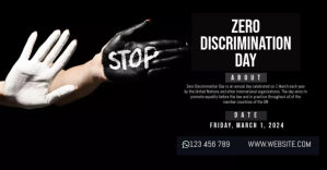 Zero Discrimination Day Facebook begivenhed cover template