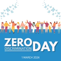 Zero Discrimination Day โพสต์บน Instagram template