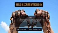 Zero Discrimination Day En-tête de blog template