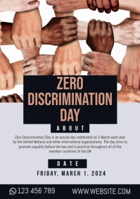 Zero Discrimination Day A3 template