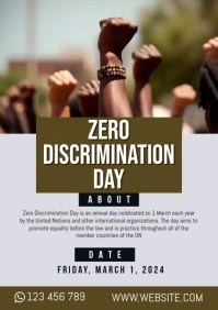 Zero Discrimination Day A5 template
