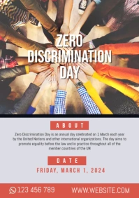 Zero Discrimination Day A2 template