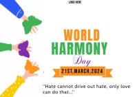 zero discrimination day poster Carte postale template