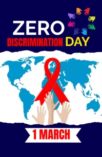 Zero discrimination day tabloid template Tabloide