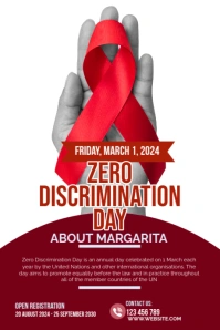 Zero Discrimination Day Tumblr Graphic template