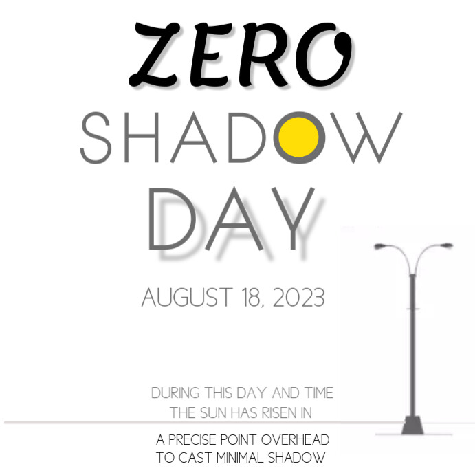 Zero shadow day Template | PosterMyWall