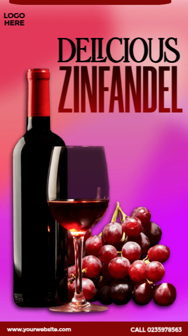 Zinfandel Day Design Instagram Story template