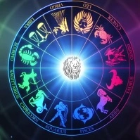 Zodiac sign video Logo template