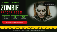 Black Zombie Escape Room Isithonjana se-YouTube Template