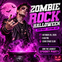 Ungu Halloween Rock Concert Instagram-Beitrag Template