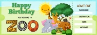 zoo ticket template, Printable Zoo Ticket Facebook-Cover