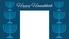 3 360 Hanukkah Zoom Background Customizable Design Templates Postermywall