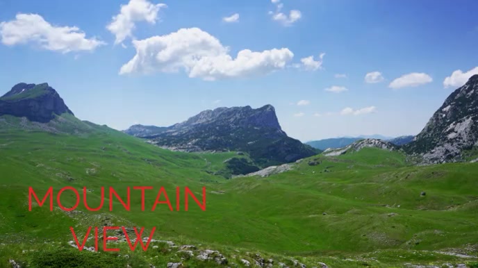 Mountain view Digital Display (16:9) template
