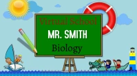 zoom background/school/education/escuela/kids Presentation (16:9) template