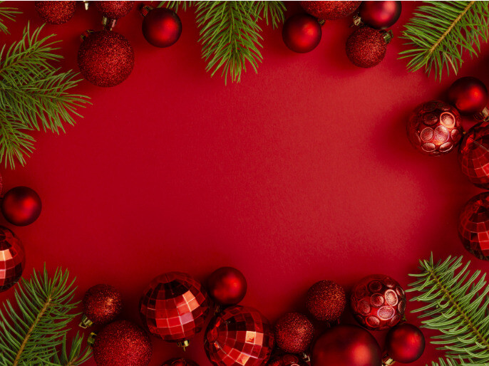 zoom backgrounds, Christmas Prezentacja template