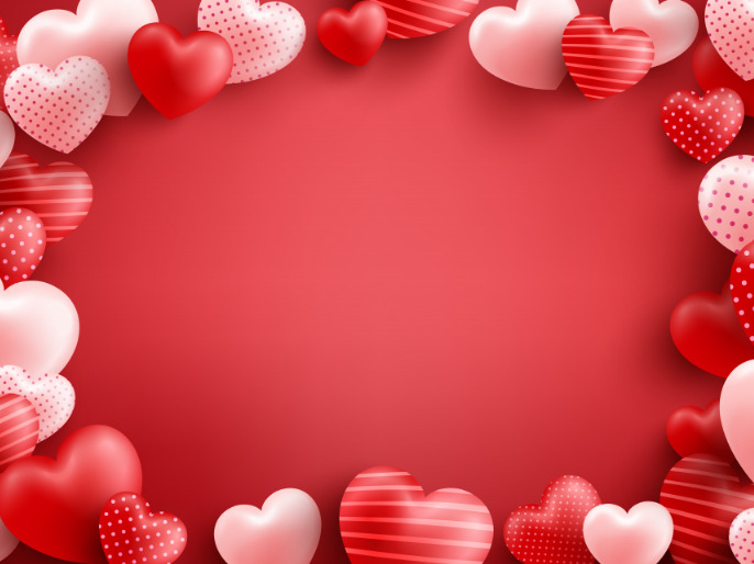 zoom backgrounds, Valentines backgrounds Prezentacja template