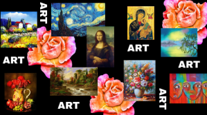 Covers, backgrounds, art, museum, fondos pantalla Présentation (16:9) template